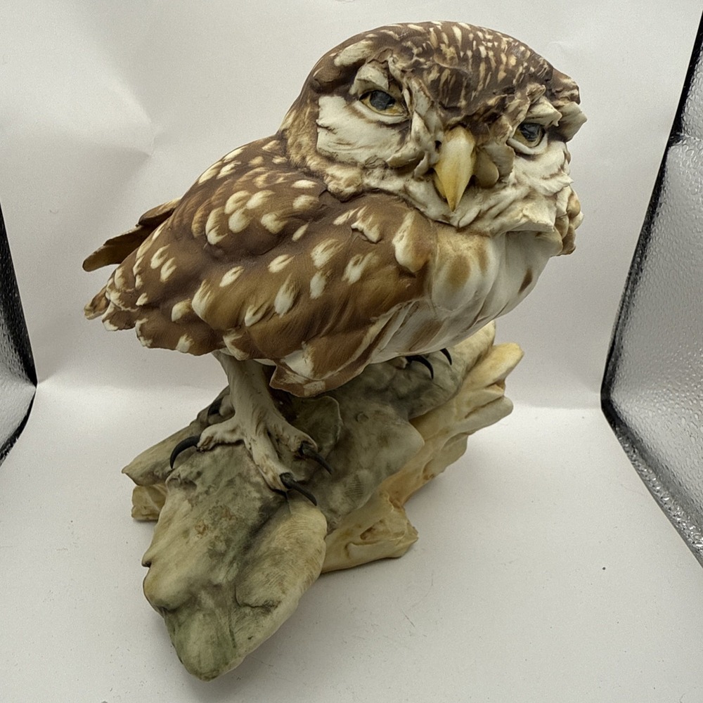 Vintage Tay Italy Giuseppe Tagliariol Porcelain Elf Owl Figurine Statue‎ Sticker